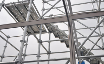 腳手架工程搭建中